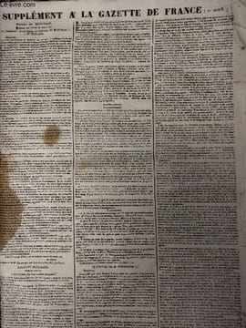 Supplément à La Gazette de France (21 août) : Procès du Brid'oison, journal des folies du siècle - Articles incriminés - Plaidoyer de M. Hennequin, ...
