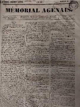 Mémorial Agenais, 6e année - 1836, n°787 - Samedi 18 juin : Agen - Loi sur les chemins viginaux - Revue des journaux - Nouvelles d'Espagne - Paris, 13 ...