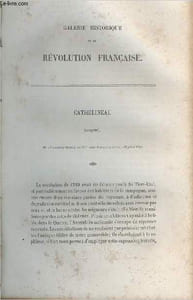 Cathelineau (Jacques) - Portrait provenant de la Galerie historique de la Révolution Française (1787 à 1799) (Tome 2)