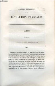 Cambon (Joseph) - Portrait provenant de la Galerie historique de la Révolution Française (1787 à 1799) (Tome 2)