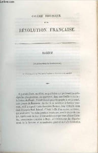 Babeuf (François-Noël-Caïus-Gracchus) - Portrait provenant de la Galerie historique de la Révolution Française (1787 à 1799) (Tome 3)