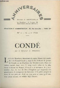 Condé - Anniversaire, revue bi-mensuel, n°5 15 juin 1936