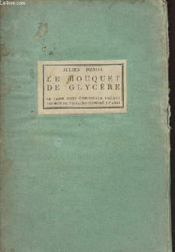 Le bouquet de Glycère, trois dialogues. Benda Julien