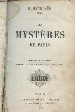 Les mystères de Paris - Tomes 1, 2, 3 et 4 - 4 tomes en 2 volumes. Süe Eugène