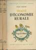 "Traité d'économie rural - Tomes I et II - ""Bibliothèque d'économie agricole""". Milhau Jules
