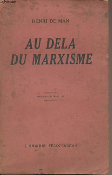 Au delà du Marxisme - Nouvelle édition. De Man Henri