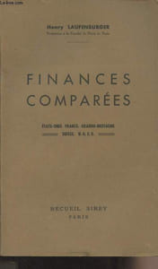 Finances comparées - Etats-Unis, France, Grande-Bretagne, Suisse, U.R.S.S.