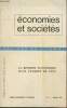 Economies et société - Cahiers de L'I.S.E.A. - Série G - 25, n°3 mars 1967 - La réforme économique dans l'Europe de l'Est : Les progrès de ...