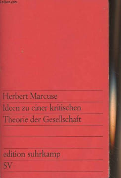 "Ideen zu einer kritischen - Theorie der Gesellschaft - ""SV"" n°300". Marcuse Herbert