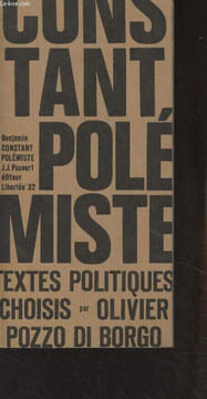 "Choix de textes politiques - ""Libertés"" N°32". Constant Benjamin