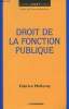 "Droit de la fonction publique - ""Corpus droit public""". Melleray Fabrice