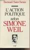 "L'Action politique selon Simone Weil - ""Histoire de la morale""". Saint-Sernin Bertrand