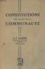 Constitutions des Etats de la Communauté. Gonidec P.F.