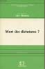 "Mort des dictatures ? - Collection ""Politique comparée"" Association française de Science politique, Université de Paris I". Hamon Léo