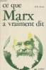 "Ce que Marx a vraiment dit - ""Marabout université, connaître"" n°243". Acton H.B.