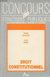 "Droit constitutionnel - ""Concours des fonctions publiques"""