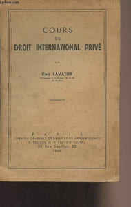 Cours de droit international privé