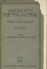 Geschichte der philosophie - Seibente auflage (20.-22. tausend) - 1. Band : Altertum und Mittelalter. Vorländer Karl