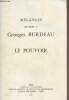 Mélanges offerts à Georges Burdeau, Le pouvoir. Collectif