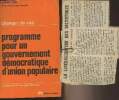 Changer de cap - Programme pour un gouvernement d&eacute;mocratique d'union populaire. Parti communiste fran&ccedil;ais