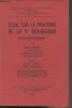 "Essai sur la pratique de la Ve R&eacute;publique, bilan d'un septennat - ""Biblioth&egrave;que constitutionnelle et de science politique"" Tome XXXIII". Gicquel ...