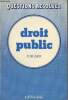 "Droit public -""Questions r&eacute;solues""". Sicard F.