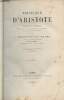 Politique d'Aristote, traduite en fançais d'après le texte collationné sur les manuscrits et les éditions principales - 3e édition. ...