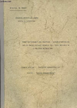 Formation permanente des magistrats, session d'information sur les fraudes fiscales organisée par l'école nationale de la magistrature pour 1980 - ...