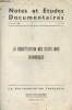 Notes et études documentaires, n°3267 - 25 février 1966 - La constitution des Etats-Unis d'Amérique : Intro - Déclaration de l'indépendance de ...