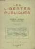 Les libertés publiques - 2e édition. Burdeau Georges