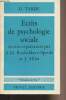 "Ecrits de psychologie sociale choisis et présentés par A.M. Rocheblave-Spenlé et J. Milet - ""Rhadamanthe""". Tarde G.