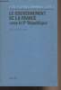 "Le gouvernement de la France sous la Ve République - ""Etudes politiques économiques et sociales""". Quermonne Jean-Louis