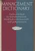 Management dictionary - Fachwörterbuch für Betriebswirtschaft, Wirtschafts- und Steuerrecht und Lochkartenwesen - English-Deutsch. Sommer ...