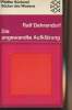 "Die angewandte Aufklärung - Gesellschaft und Soziologie in Amerika - ""Bücher des Wissens"" N°901". Dahrendorf Ralf