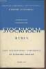 Première conférence internationale d'histoire économique - Contributions communications Stockholm - First international conference of economic history ...