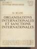 Organisations internationales et sanctions internationales - Collection U, Relations et institutions internationales. Ruzié D.