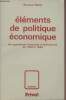 "Eléments de politique économique - Les expériences françaises d'après-guerre de 1945 à 1984 - ""Societas""". Maris Bernard