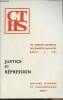 Actes du 107e Congrès national des Sociétés Savantes, Brest 1982 Section d'histoire moderne et contemporaine - Tome 1 : Justice et répression de 1610 ...