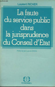La faute du service public dans la jurisprudence du Conseil d'Etat