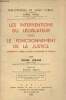 "Les interventions du législateur dans le fonctionnement de la justice (Contribution à l'étude du principe de sépartation des pouvoirs) - ...