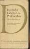 "Deutsche Geschichtsphilosophie von Lessing bis Jaspers - ""Sammlung dieterich"" Band 174". Rossmann Kurt