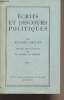 Ecrits et discours politiques - Tome I. Constant Benjamin