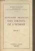 Annuaire français des droits de l'homme - Volume 1 - Université de Besançon, faculté de droit et des sciences économiques et politiques. Collectif
