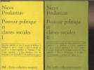 "Pouvoir politique et classes sociales - En 2 tomes - ""Petite collection Maspero"" n°77 et 78". Poulantzas Nicos