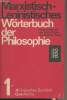 Marxistisch-leninistisches Wörterbuch der Philosophie - 1 - A (logisches Symbol) Geschichte. Klaus Georg/Buhr Manfred