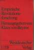 "Empirische Revolutionsforschung - ""UTB"" n&deg;246". Von Beyme Klaus