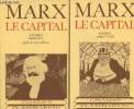 "Le capital - 2 volumes - Livre I, sections I &agrave; IV - Livre I, sections V &agrave; VIII - ""Champs"" n&deg;161 et 162". Marx