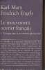 "Le mouvement ouvrier français - I. Tactique dans la révolution permanente - ""Petite collection Maspero"" n°131". Engels Friedrich/Marx Karl