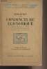 "Initiation à la conjoncture économique - Comptabilité nationale, revenu national, progrès technique, recherches causales, prévision économique - ...