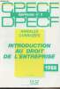 CPECF/DPECF épreuve n°1 - Annales corrigées - Introduction au droit de l'entreprise - 1988. Pousson A.